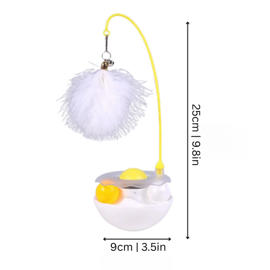 Felineau Jouet Plume en Mouvement pour Chat - 4 Couleurs