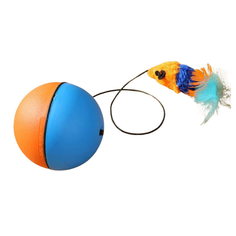 Felineau Balle Traqueur Rotative Lumineuse - Sphère Chasse Automatique