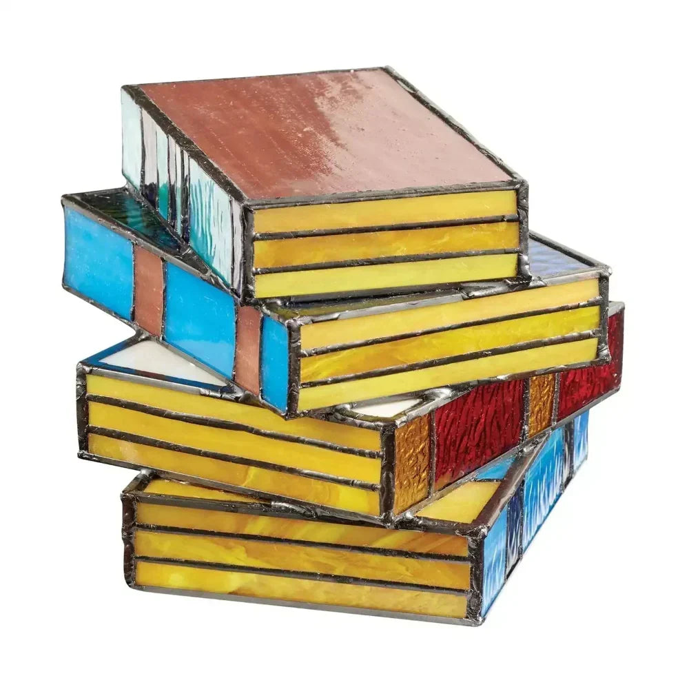 Lampe de table à DEL en forme de pile de livres