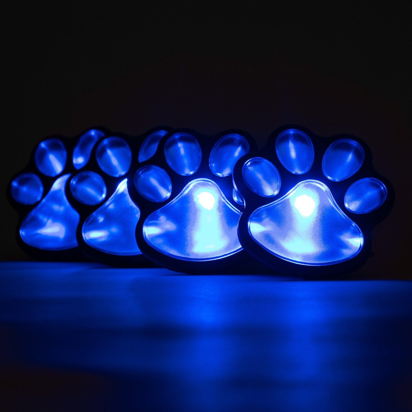 Lampes solaires de sol à empreintes de patte – Lot de 4 – image 12