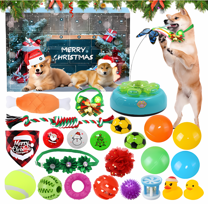 Felineau Calendrier Avent Festif Premium - 24 Surprises Jouets Friandises