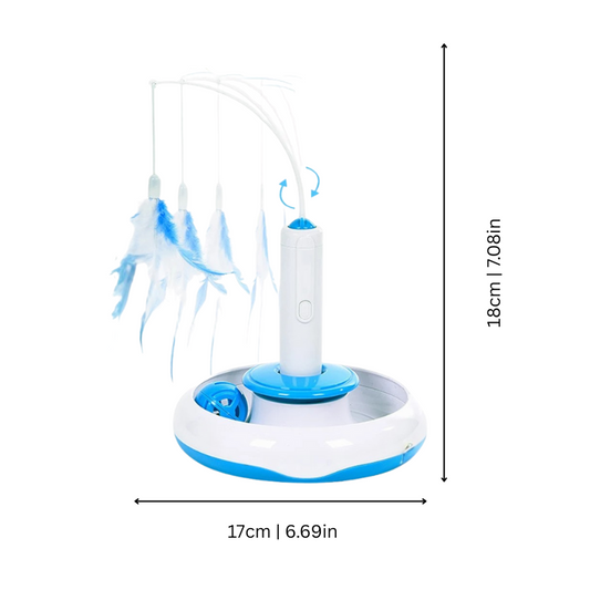 Felineau Plumeau Chasse Interactif Félin - Éveil Instinct Prédateur Naturel