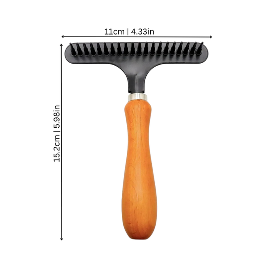 Brosse Rateau Poils Animaux - Nettoyeur Tapis Bois - image 2
