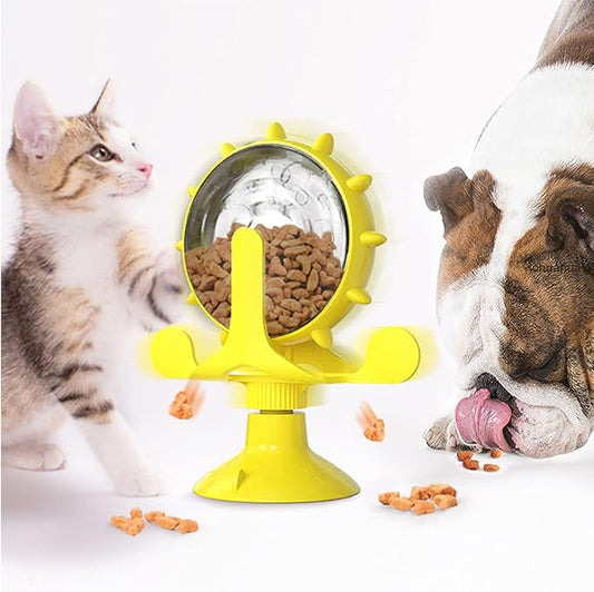 Roue distributrice de friandises pour chat et petit chien