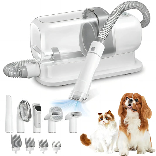 Felineau Aspirateur et Tondeuse de Toilettage pour Chiens et Chats - Capacité 2,3L