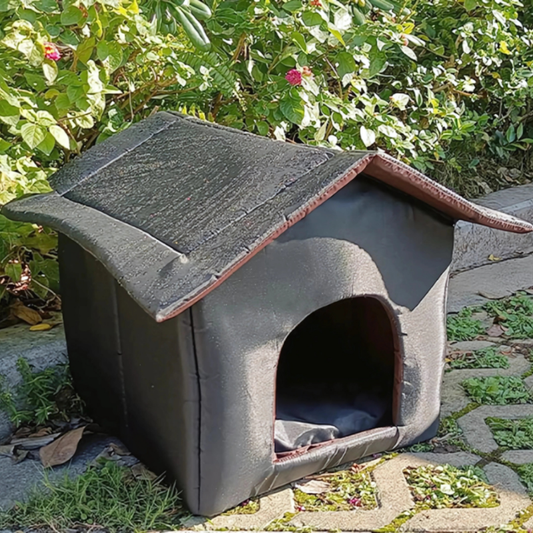 Felineau Niche Extérieure Tente Imperméable - Cabane Isolée Toutes Saisons
