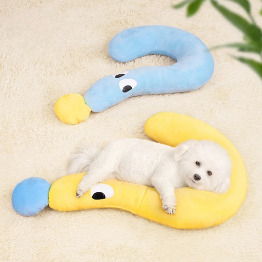 Felineau Coussin Courbé Douillet pour Chien et Chat - 2 Tailles