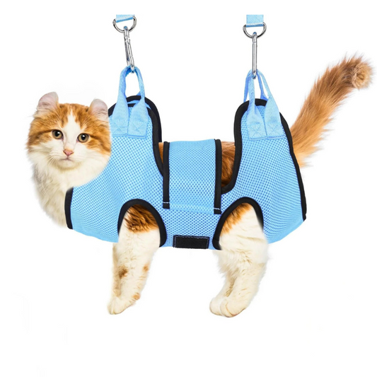 Felineau Hamac de Toilettage pour Chat - Support de Soins Félin