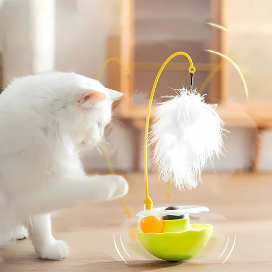 Felineau Jouet Plume en Mouvement pour Chat - 4 Couleurs