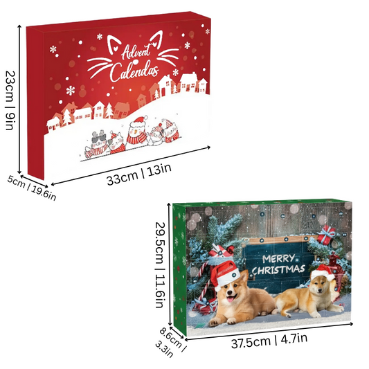 Felineau Calendrier Avent Festif Premium - 24 Surprises Jouets Friandises