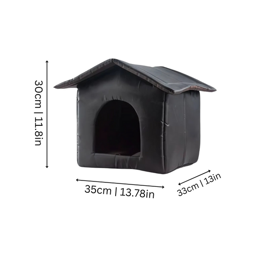 Felineau Niche Extérieure Tente Imperméable - Cabane Isolée Toutes Saisons