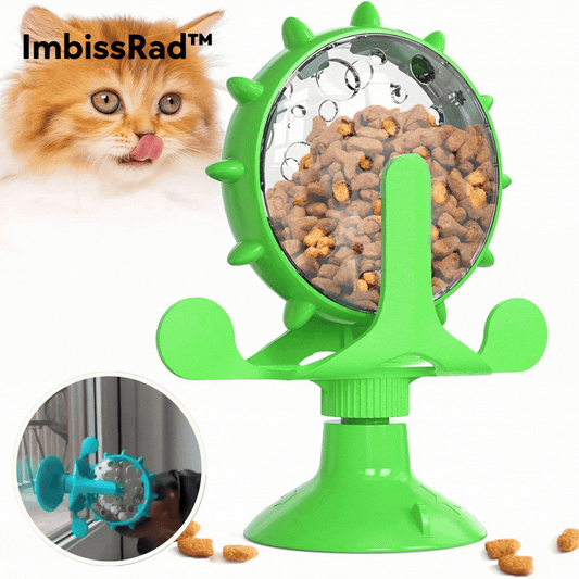 Distributeur de friandises rotatif pour chat et petit chien