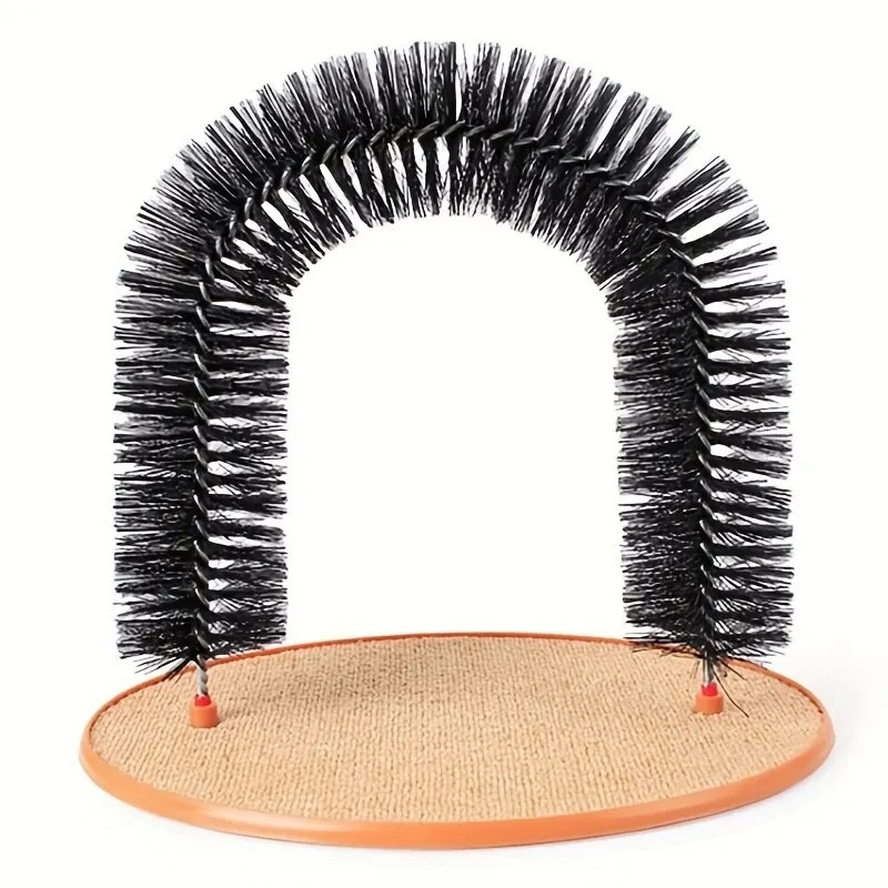 Felineau Arche Brosse Auto-Toilettage - Masseur Griffoir Passage Félin
