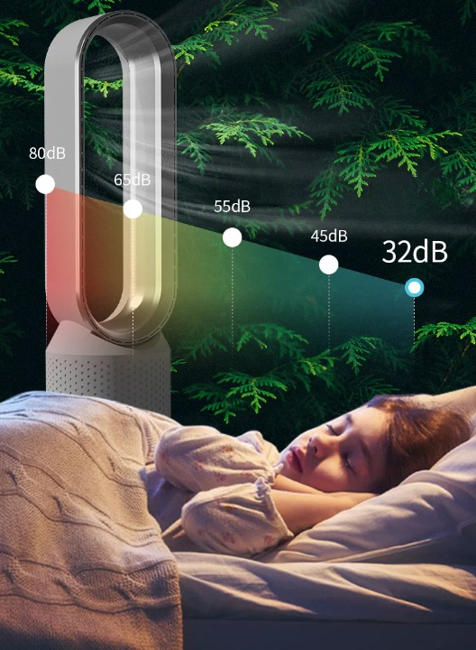 Purificateur d'air intérieur avec filtre et ventilation oscillante