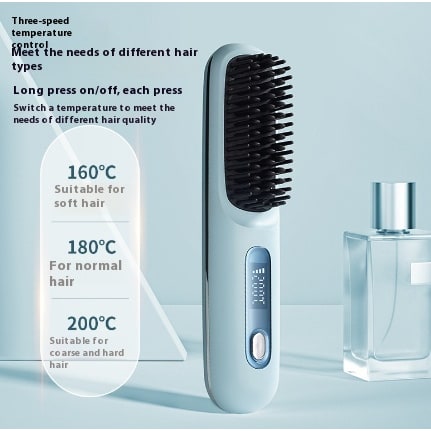 Brosse lissante sans fil à écran LCD et recharge USB-C