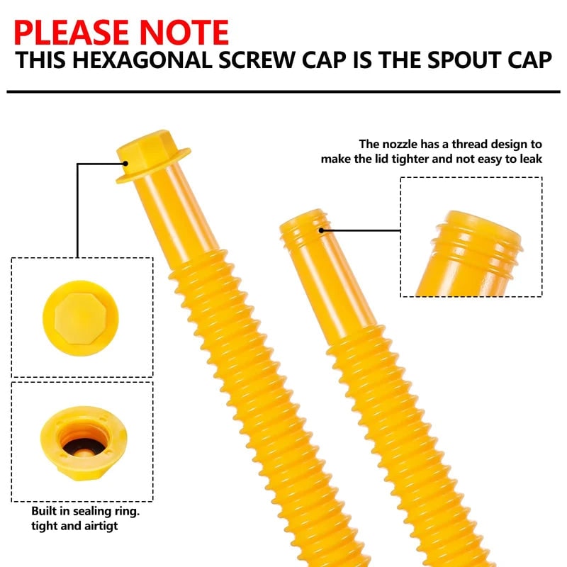Kit de bec verseur flexible pour bidon avec joints