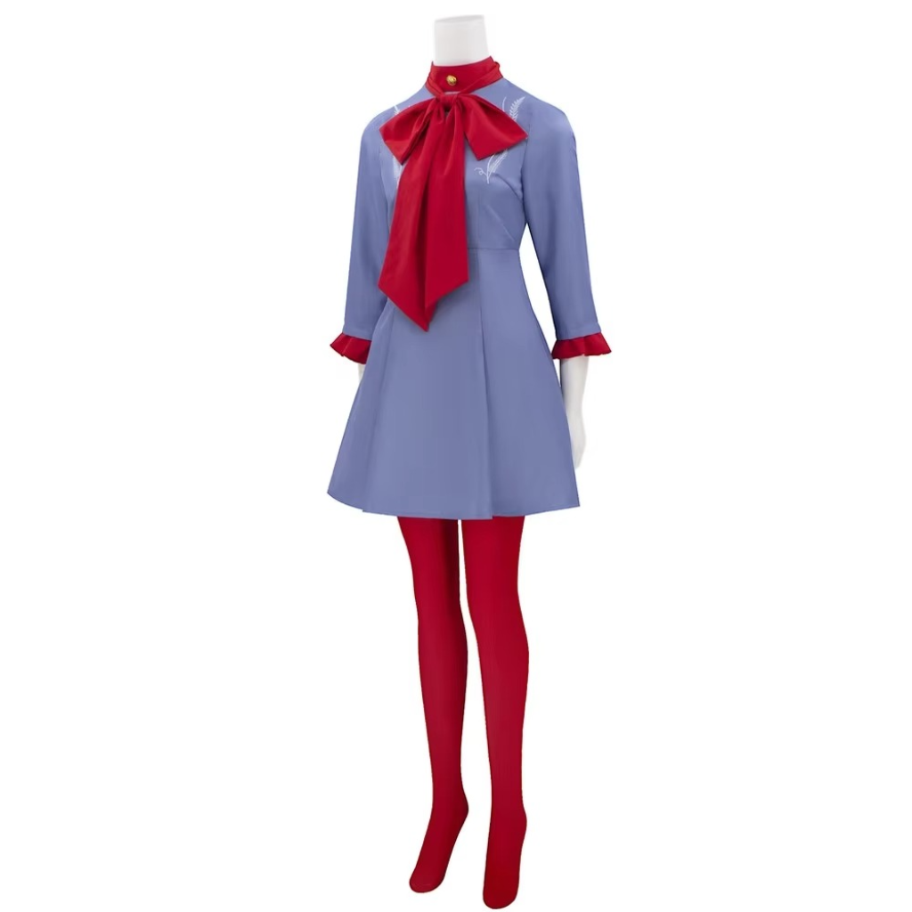 Déguisement bleu et rouge à robe ou ensemble coordonné