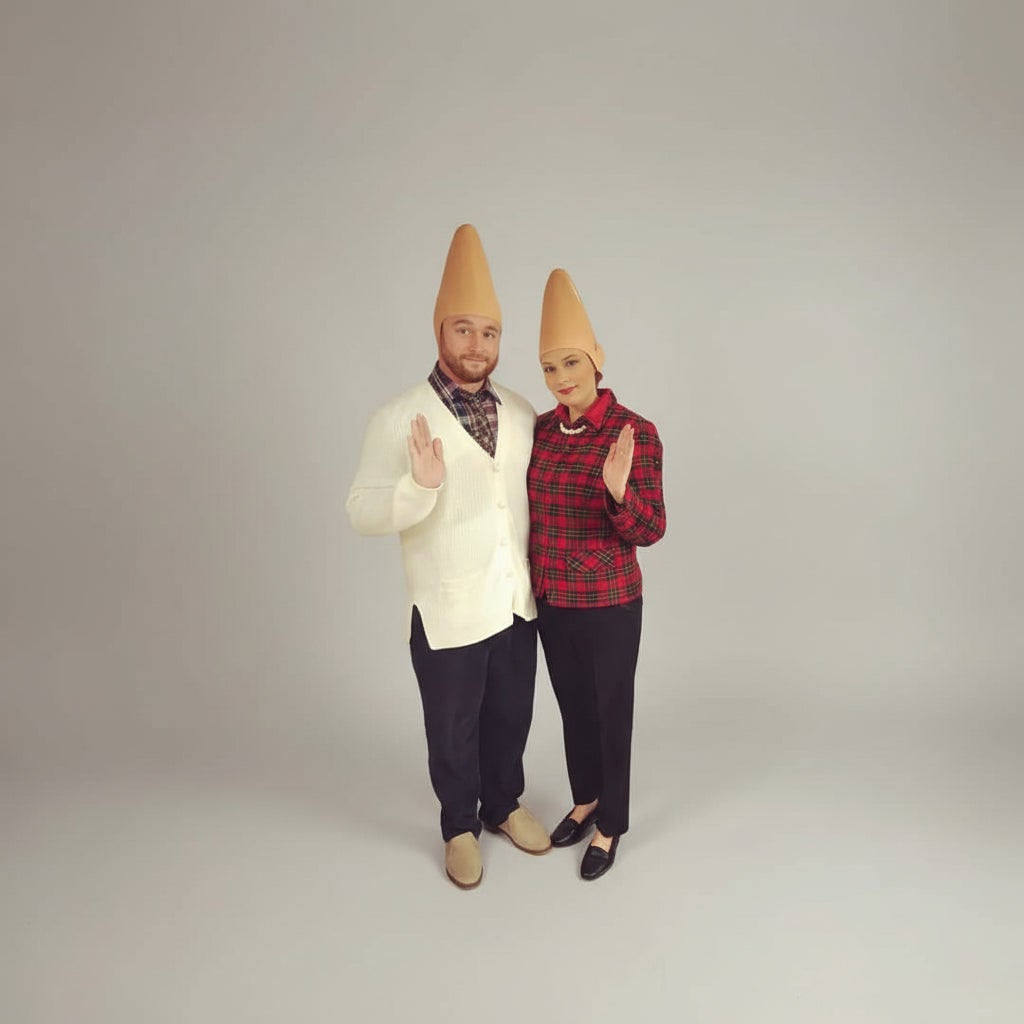 Coiffe de déguisement à tête conique en latex