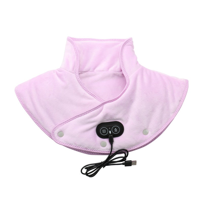 Coussin chauffant de nuque et épaules USB avec vibrations