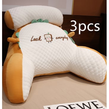 Dossier de lecture rembourré avec accoudoirs et coussin de nuque