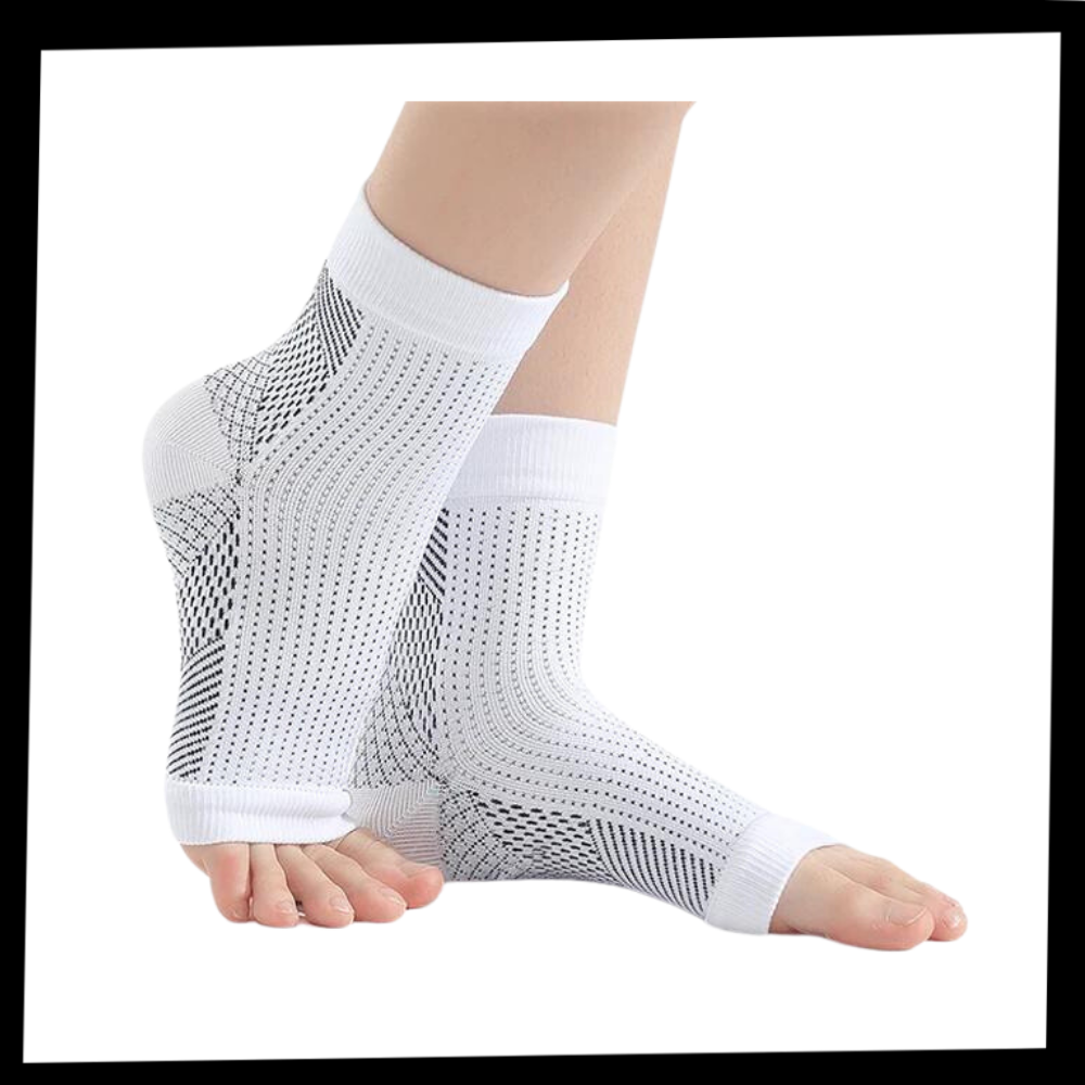 Chaussettes de maintien à bout ouvert, une paire
