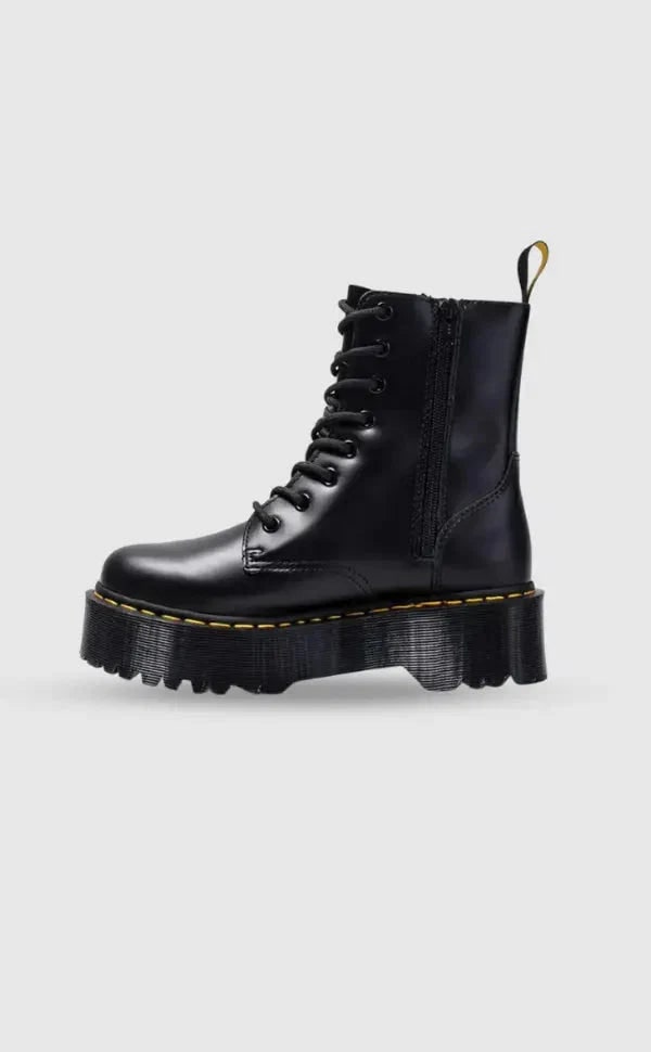 Bottines à plateforme avec lacets et fermeture latérale