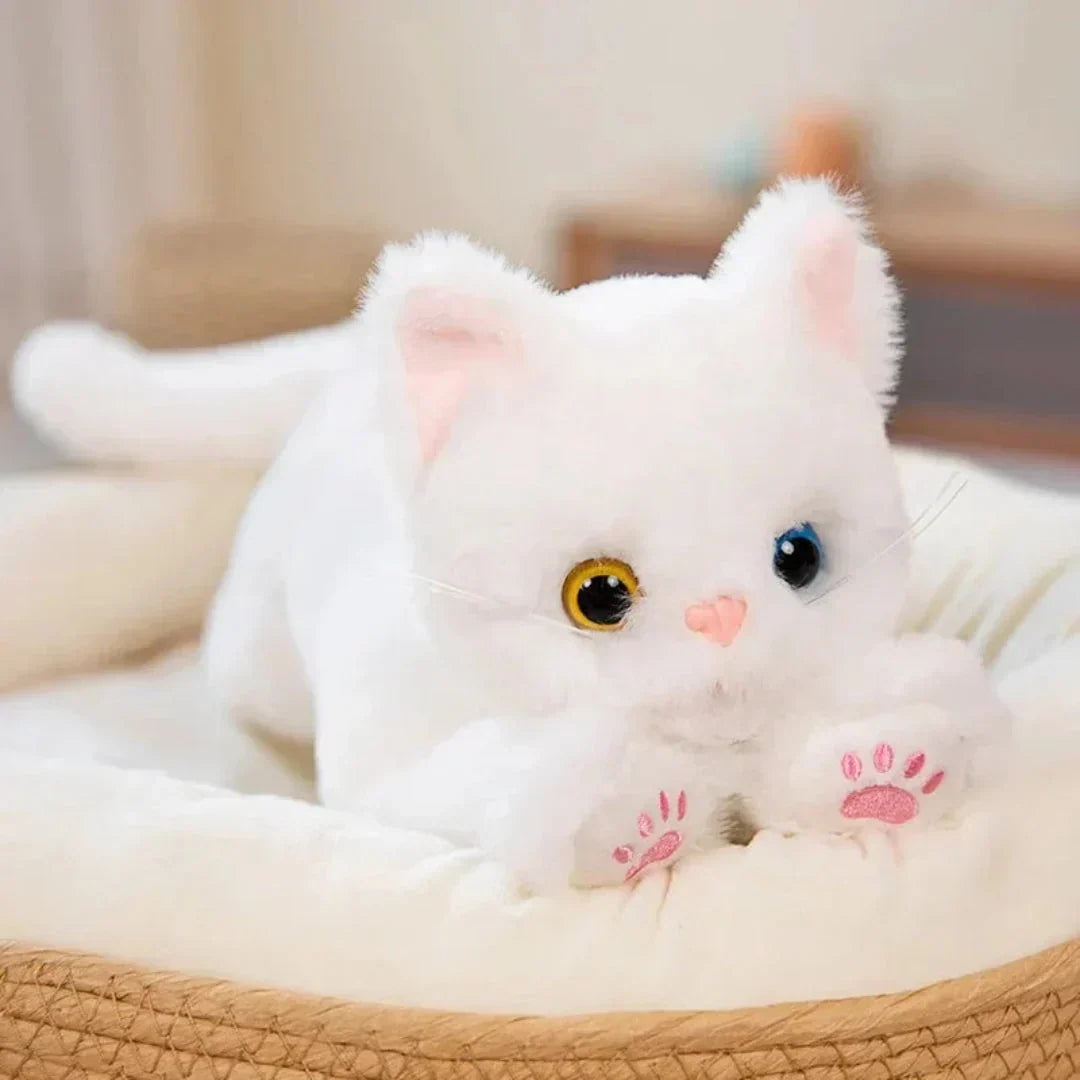 Peluche chat à longue queue, hauteur 53 cm