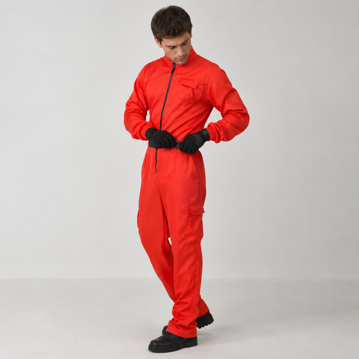 Costume de garde à capuche avec masque et ceinture
