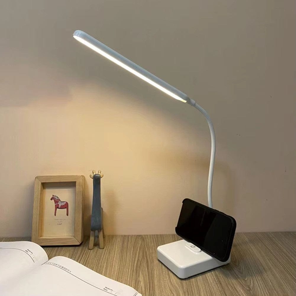Lampe de bureau à bras flexible et lumière tactile réglable
