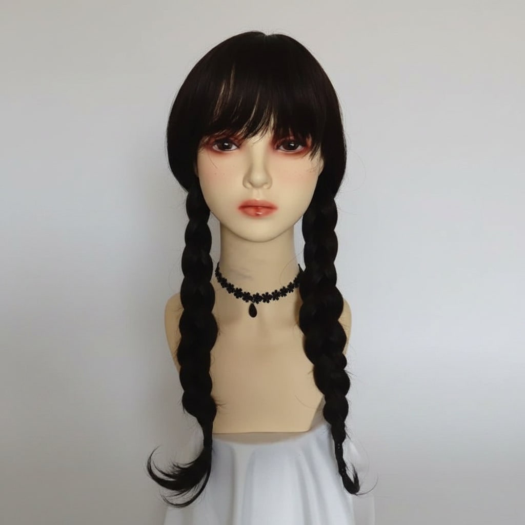 Robe de costume gothique à col blanc