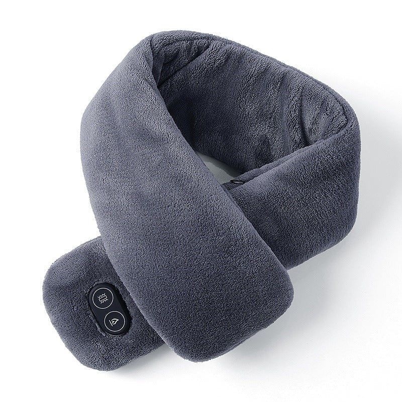 Tour de cou chauffant en polaire avec massage par vibrations