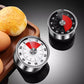 Minuteur de cuisine mécanique magnétique en acier inoxydable