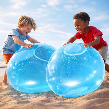Grande balle de jeu gonflable avec tube de gonflage