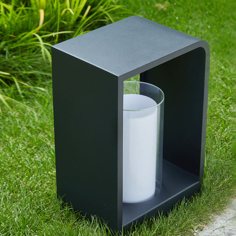 Borne lumineuse extérieure à LED, format carré