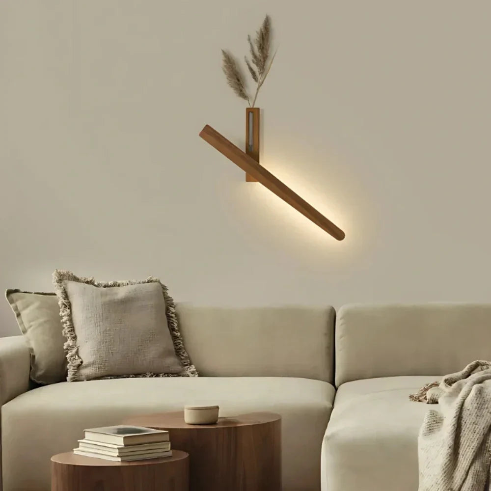 Lampe murale rechargeable avec vase intégré