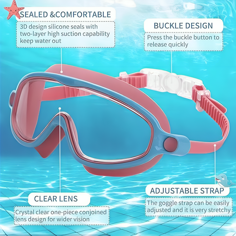 Lunettes de natation pour adultes et enfants – image 4