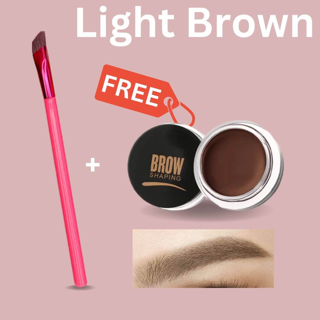 Ensemble de maquillage des sourcils avec pinceau et gel, 3 g