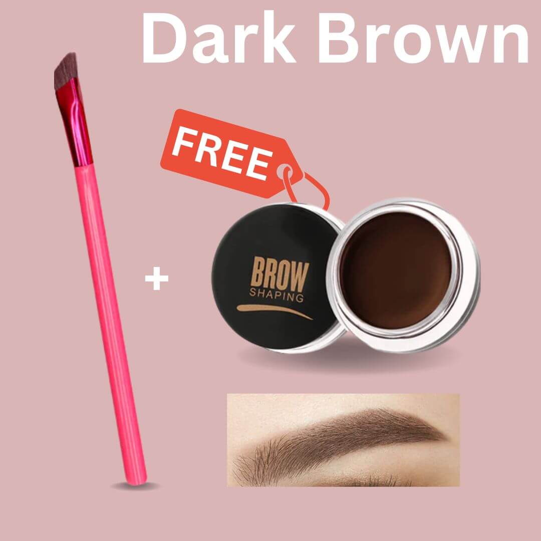 Ensemble de maquillage des sourcils avec pinceau et gel, 3 g