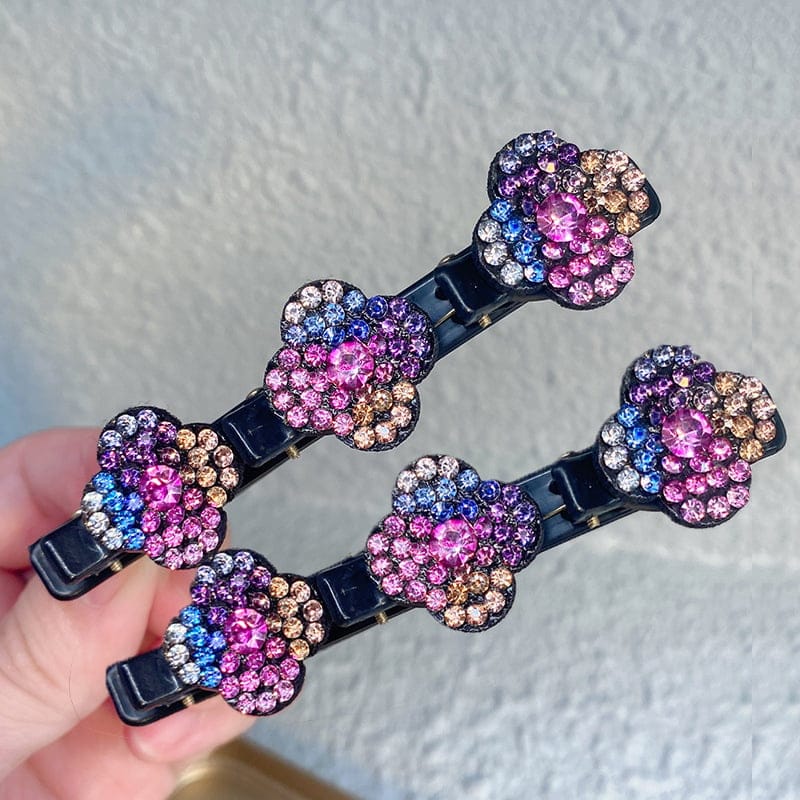 Pinces à cheveux décoratives à strass