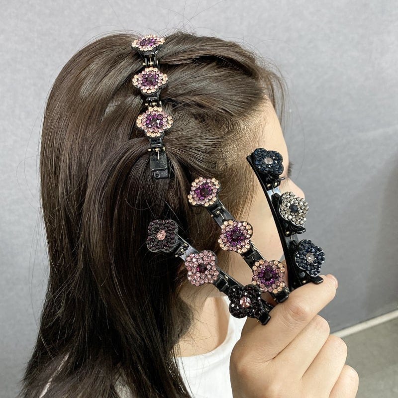 Pinces à cheveux décoratives à strass