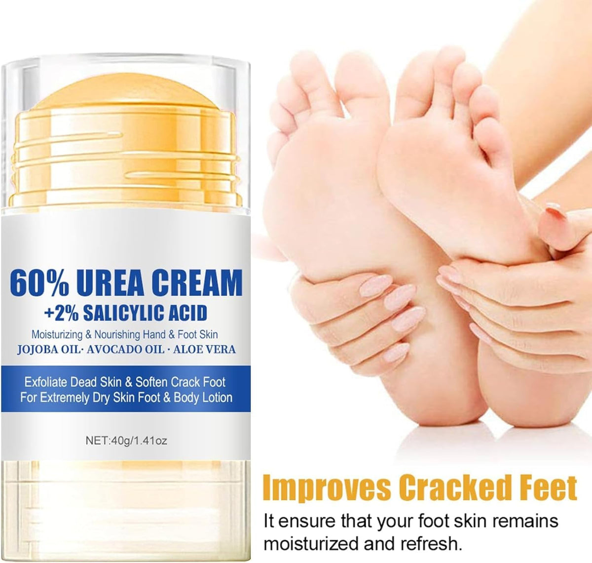 Lot de 2 crèmes pour les pieds secs