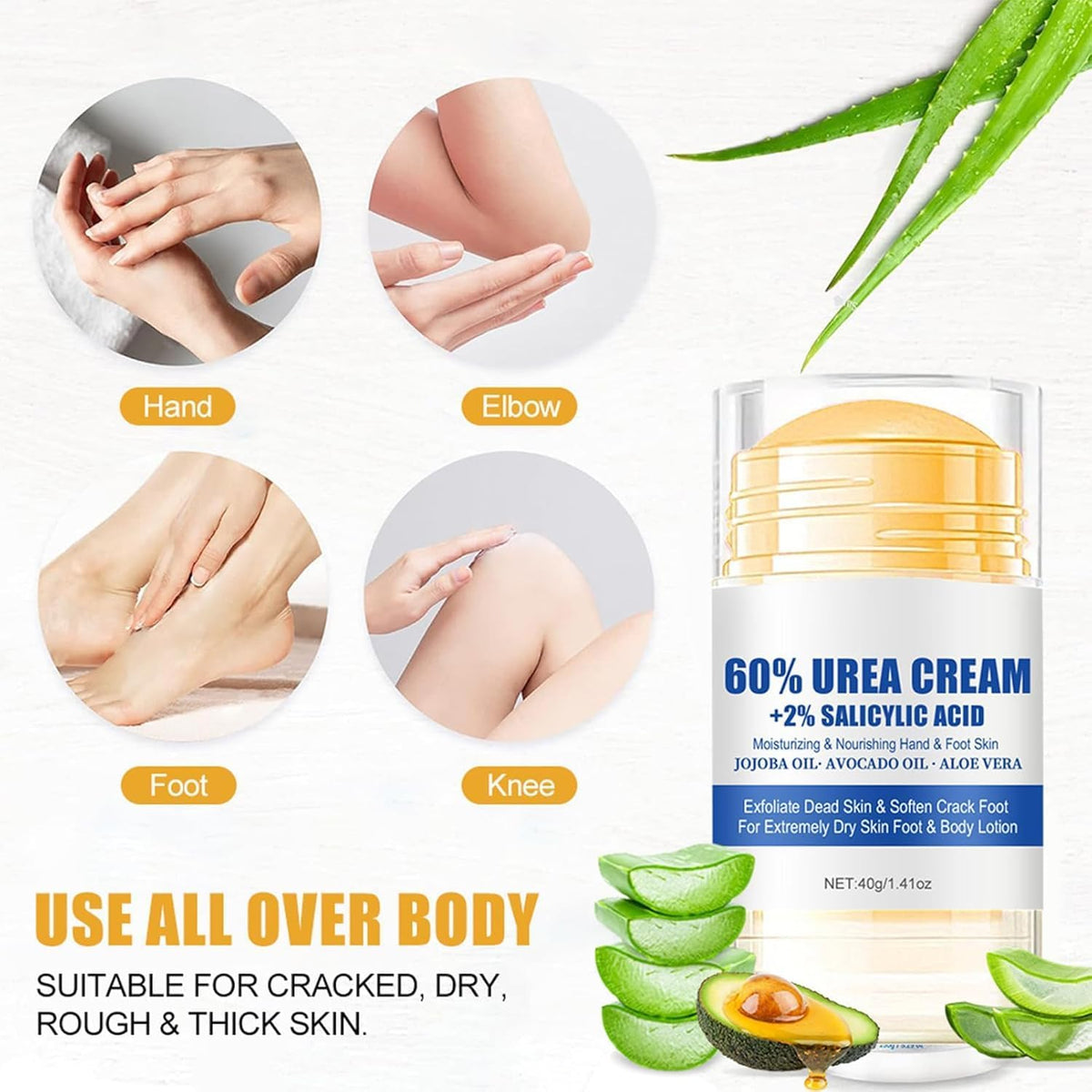 Lot de 2 crèmes pour les pieds secs