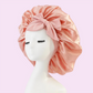Lot de 2 bonnets de nuit en satin à bande élastique