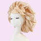 Lot de 2 bonnets de nuit en satin à bande élastique