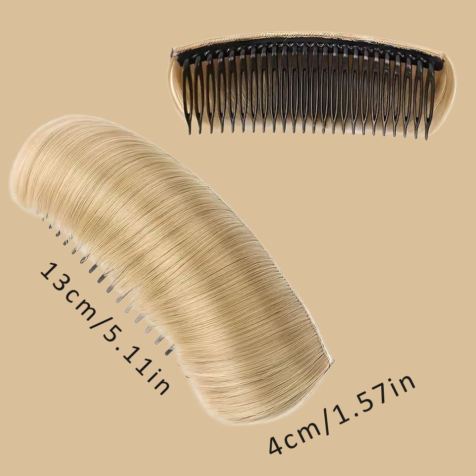 Lot de 2 postiches de volume à fixer dans les cheveux
