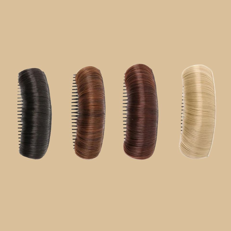 Lot de 2 postiches de volume à fixer dans les cheveux