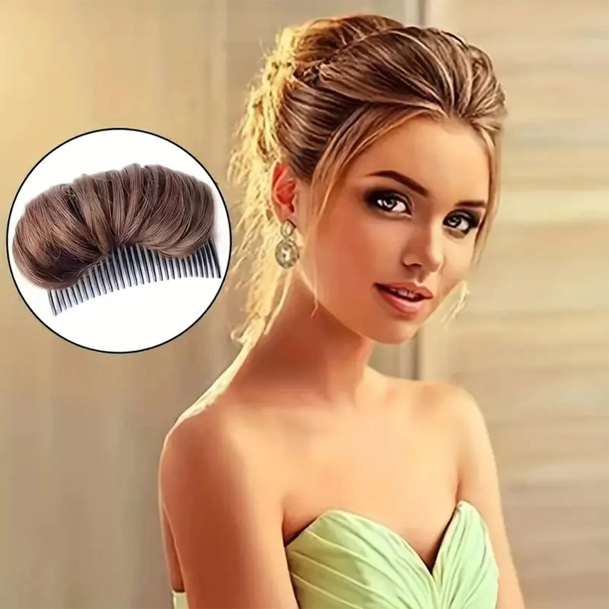 Lot de 2 postiches de volume à fixer dans les cheveux