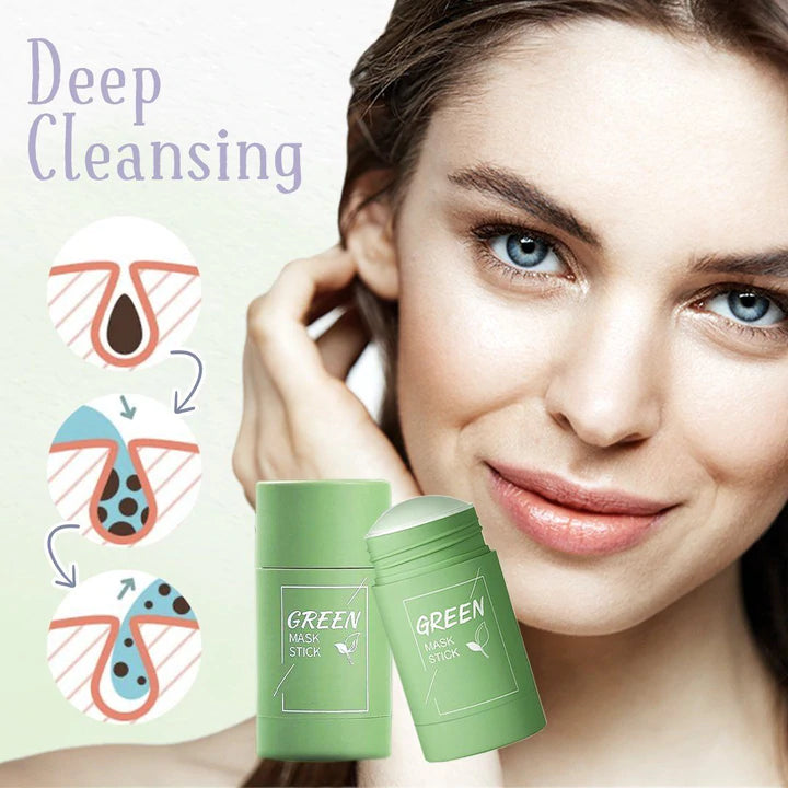 Lot de 2 masques pour visage en stick au thé vert, 40 g