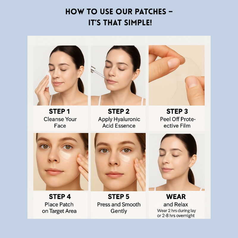 Patchs de soin pour visage, yeux ou front