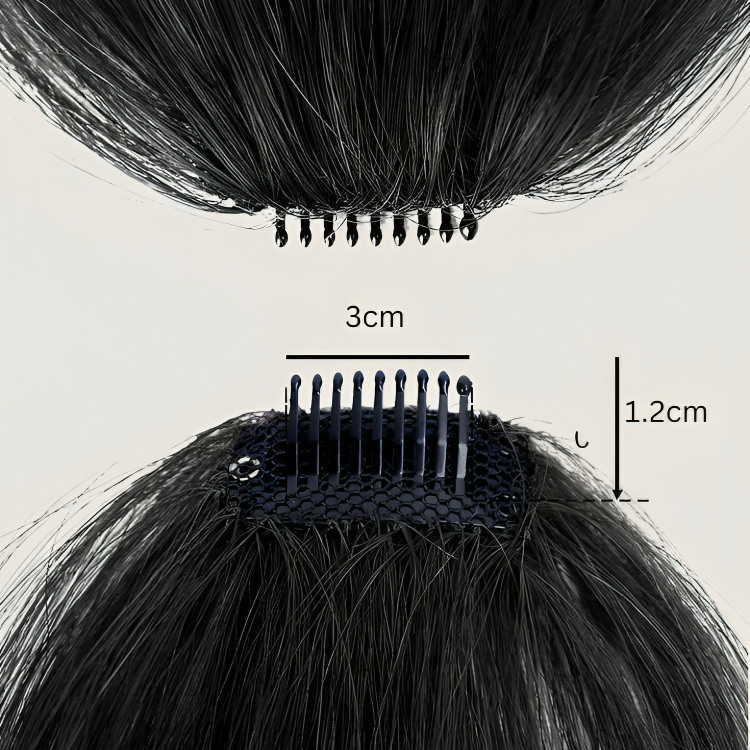 Lot de 2 franges postiches